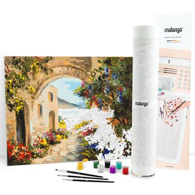Paint by numbers - house with sea view