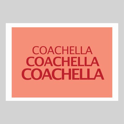 Póster Coachella 6