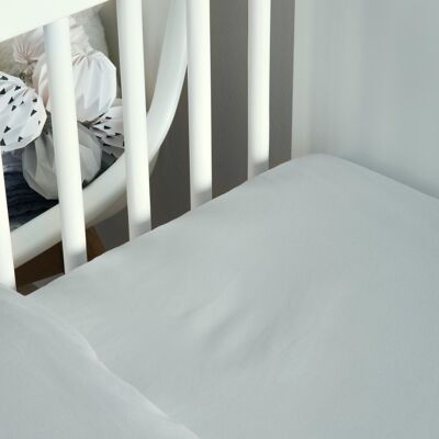 Buy wholesale ORGANIC COTTON fitted sheet - for baby bed 70 x 140 cm  Midnight blue