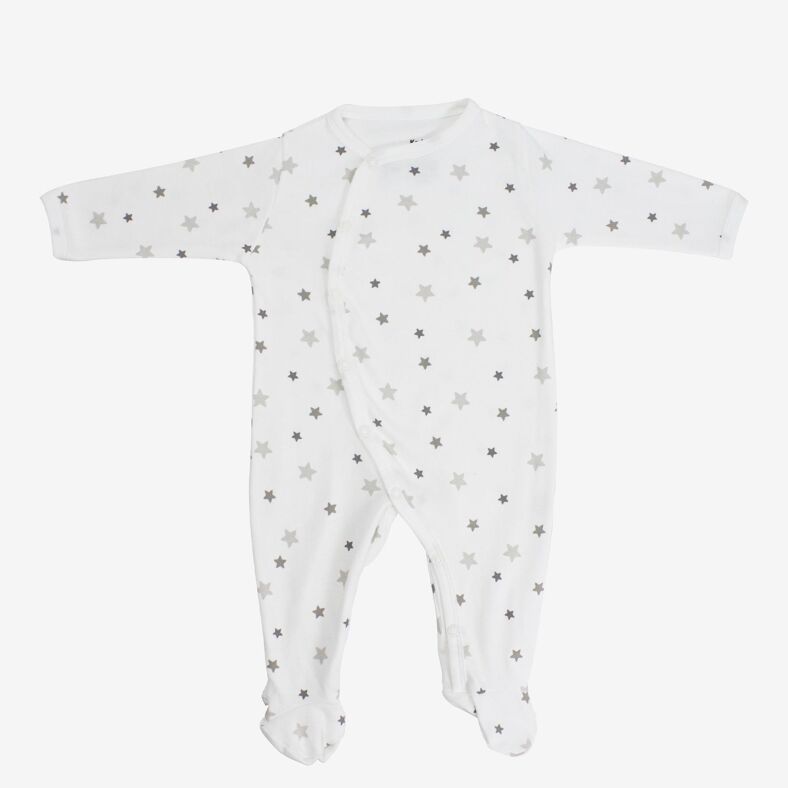 Pyjama bébé été en Jersey de Coton Bio à motifs étoiles