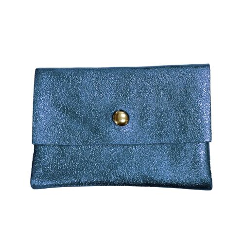 Leather wallet Bonny - Jeans blue