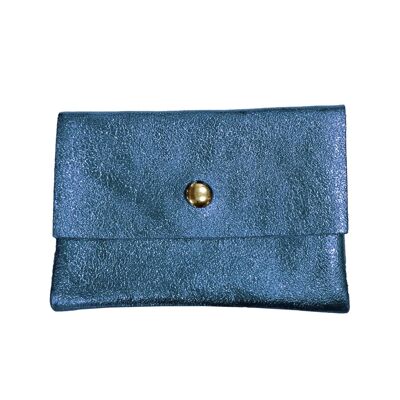 Cartera de piel Bonny - Azul vaquero