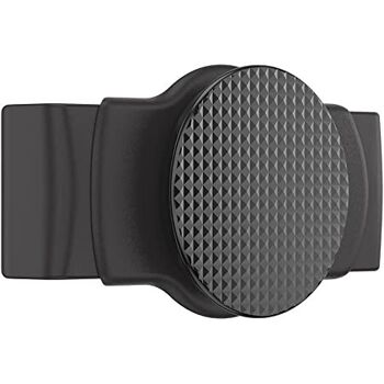 🔘 PopGrip Slide Stretch - Knurled Texture on Black with Square Edges 🔘​ 3