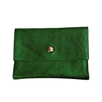 Leather wallet Bonny - Dark green