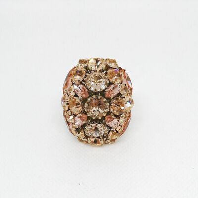 ADDICTED2 - AMELIA gold strass ring