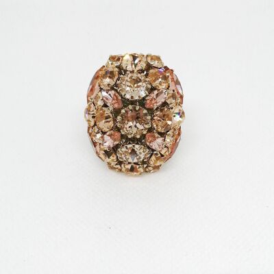 ADDICTED2 - Bague AMELIA or strass