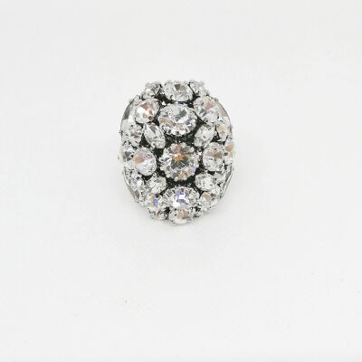 ADDICTED2 - AMELIA Silver strass ring