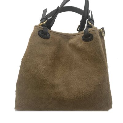 ADDICTED2 - Sac cabas BARBARA couleur gris tourterelle