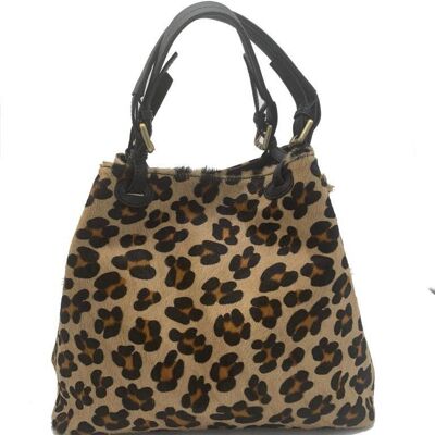 ADDICTED2 - BARBARA shopper bag with tiger print