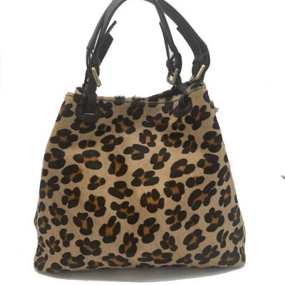 ADDICTED2 - BARBARA shopper bag with tiger print