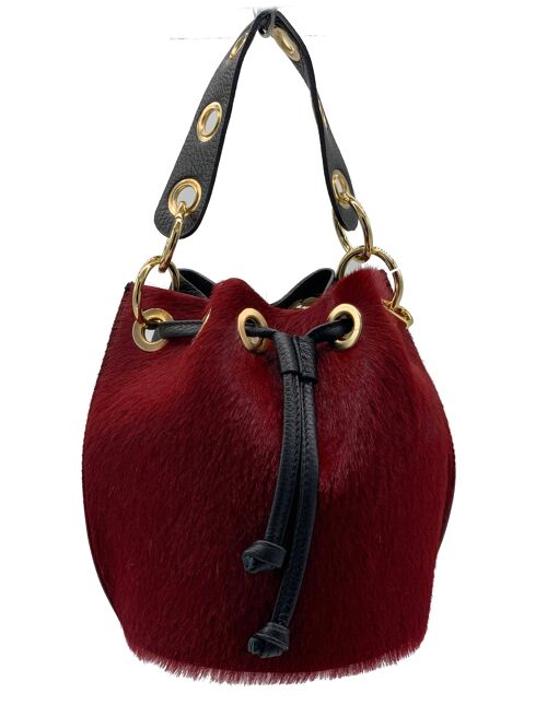ADDICTED2 - DOROTEA bag in bordoux-colored leather