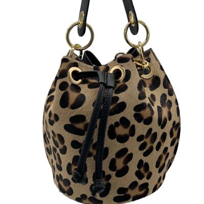 ADDICTED2 - DOROTEA bag in tiger print leather