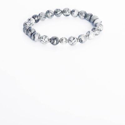 ADDICTED2 - ANDRASTE bracelet with round stones and silver