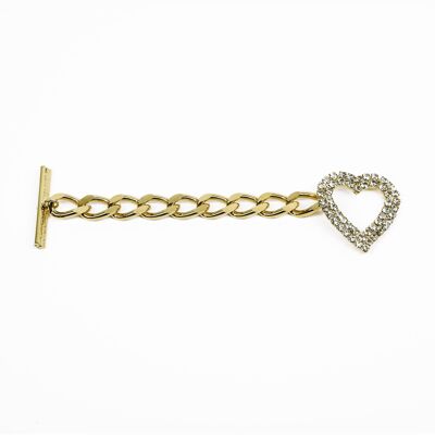 ADDICTED2 - WHITE bracelet with gold-colored chain