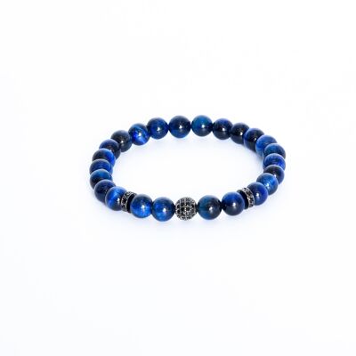 ADDICTED2 - Pulsera CREATIVITY ojo de tigre azul con