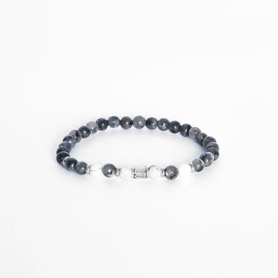 ADDICTED2 - HEART bracelet with round stones and 925 silver