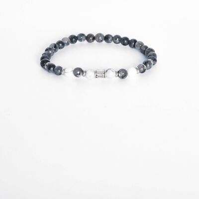 ADDICTED2 - HEART bracelet with round stones and 925 silver
