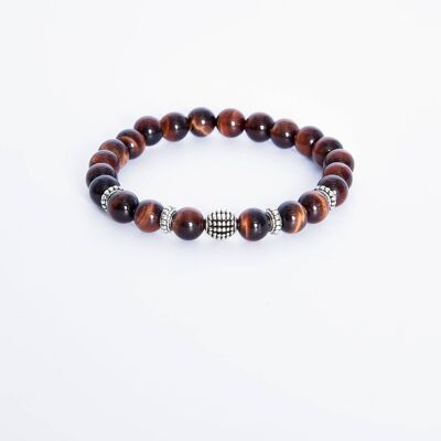 ADDICTED2 - POWER bracelet with round stones and silver