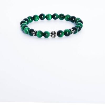 ADDICTED2 - TALISMAN green tiger eye bracelet with