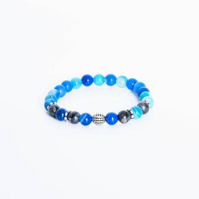 ADDICTED2 - WEALTH bracelet with round stones and silver