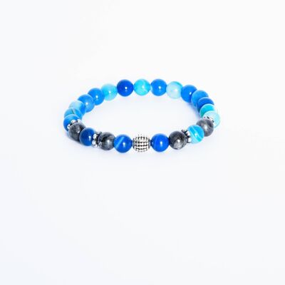 ADDICTED2 - WEALTH bracelet with round stones and silver
