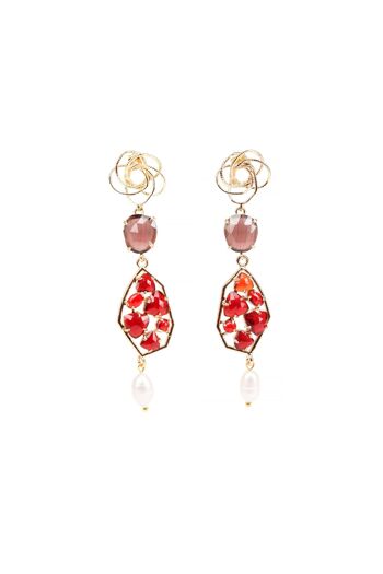 ADDICTED2 - Boucles d'oreilles JUNO rouge 1