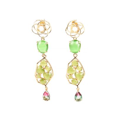 ADDICTED2 - Green JUNO earrings