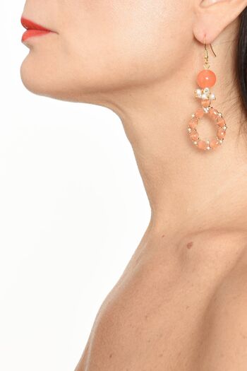 ADDICTED2 - Boucles d'oreilles IRIDE orange 2