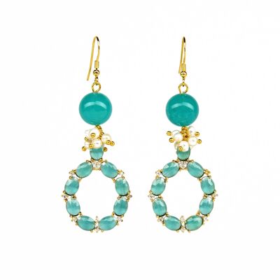 ADDICTED2 - Boucles d'oreilles vertes IRIDE