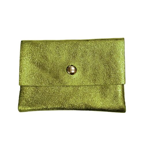 Leather wallet Bonny - Olive green