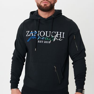 Men's Neon Hoodie - Black