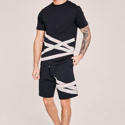 Men's Zanouchi Tape Shorts - Black