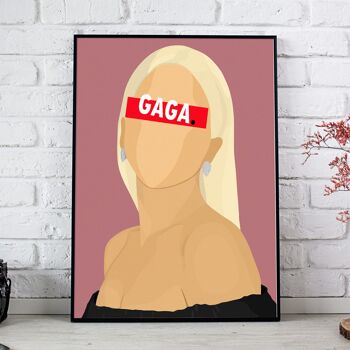 Affiche Lady Gaga - 30X40 cm 2