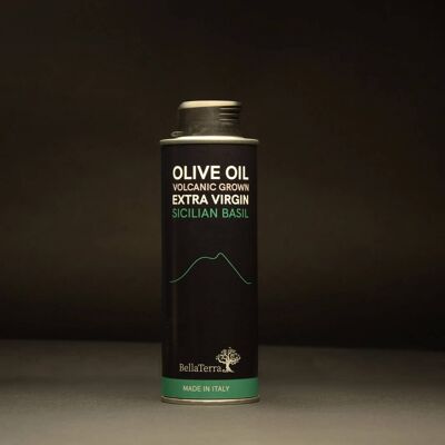 Sizilianisches Basilikum – Natives Olivenöl Extra aus vulkanischem Anbau