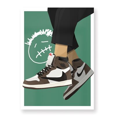 Poster di Air Jordan X Travis Scott