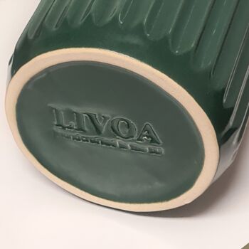 Vase colonne en céramique (vert) - LIVOA Vase TORU 3