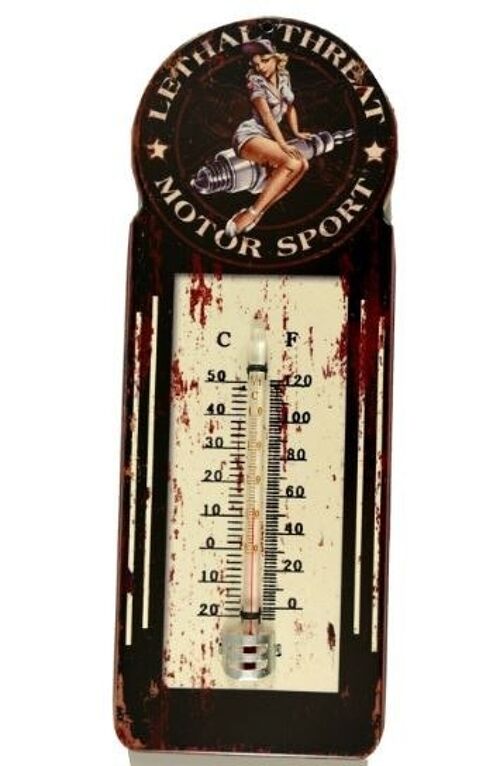 Thermometer Lethal Threat Motor Sport - Pin up