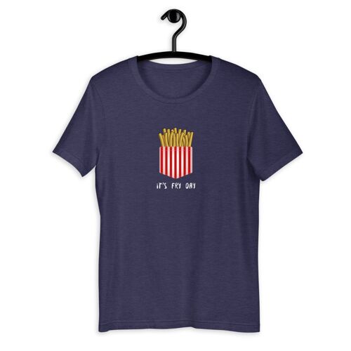 "It's Fry Day" Kurzärmeliges Unisex-T-Shirt - Heather Mitternachtsmarine 2XL