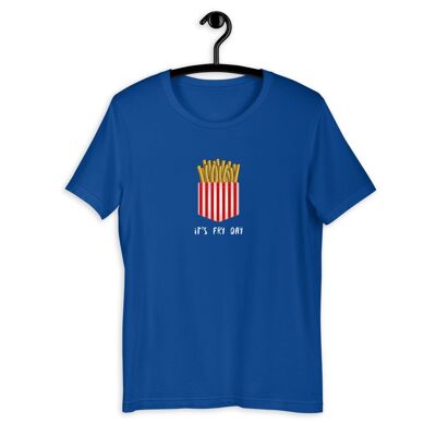 T-shirt unisexe à manches courtes "It's Fry Day" - True Royal 2XL