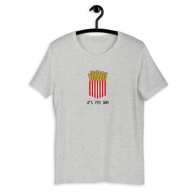 "It's Fry Day" Kurzärmeliges Unisex-T-Shirt - Athletisch Heather