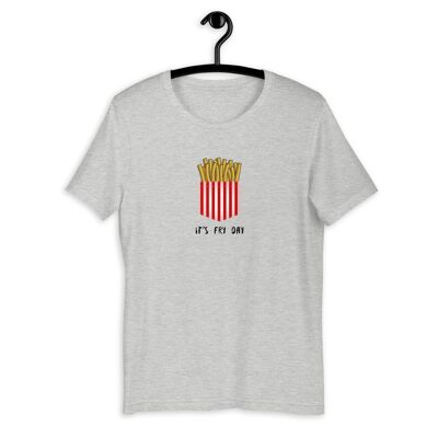 T-shirt unisex a manica corta "It's Fry Day" - Athletic Heather