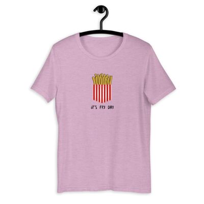 T-shirt unisexe à manches courtes "It's Fry Day" - Heather Prisma Lilas
