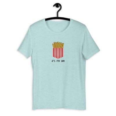 Camiseta unisex de manga corta "It's Fry Day" - Heather Prisma Ice Blue 2XL