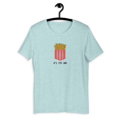 T-shirt unisexe à manches courtes "It's Fry Day" - Heather Prisma Ice Blue 2XL