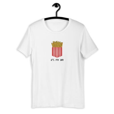 Camiseta unisex de manga corta "It's Fry Day" - Blanco 3XL