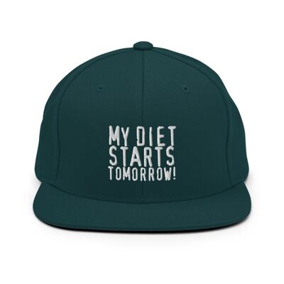 Casquette Snapback My Diet Starts Tomorrow - Epicéa