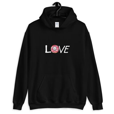 Sweat à capuche "Donut Love" - Noir 3XL