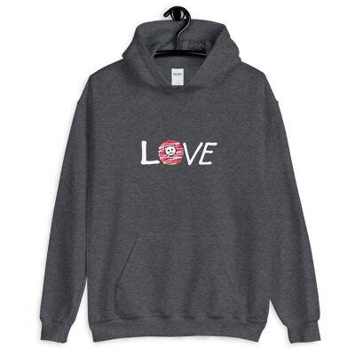 Sudadera con capucha "Donut Love" - Dark Heather