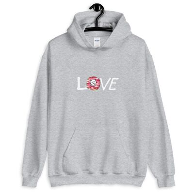 Sweat à capuche "Donut Love" - Gris sport