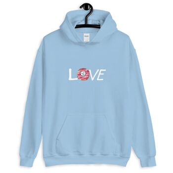 Sweat à Capuche "Donut Love" - Bleu Clair 2XL 1